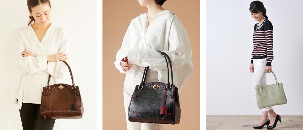上品でおしゃれなクロコ型押しバッグ特集！HAMANOのおすすめ - 濱野
